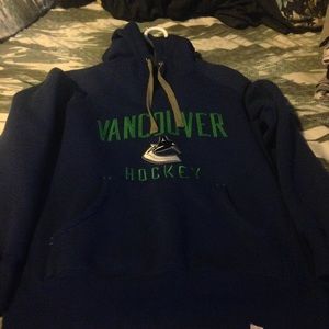 Blue hockey hoodie